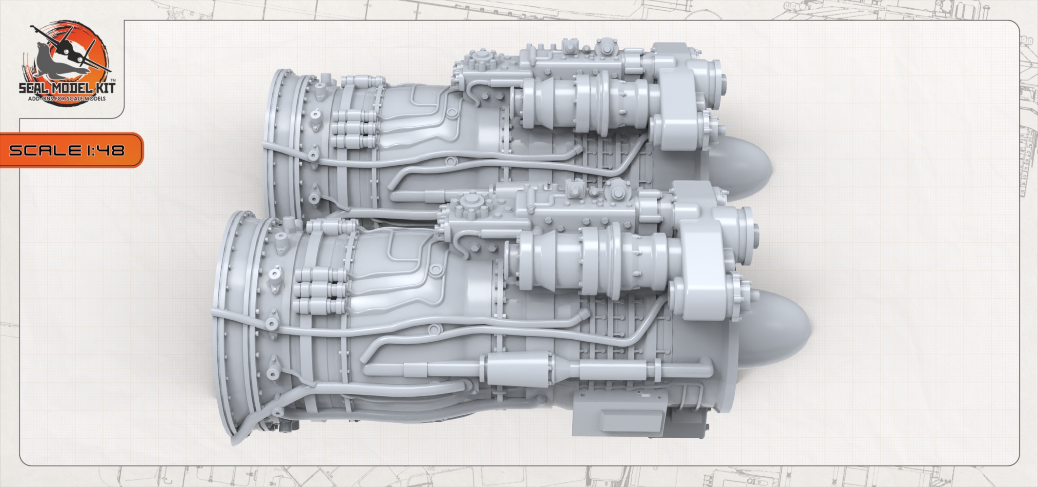 smk48045 Интерьерные части двигателя ВК2500 ( Не для свободной продажи )