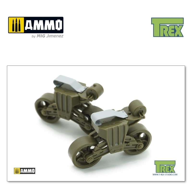 TR48003 Направляющие Track Skids Set for VVSS M4 Family (Late Version)