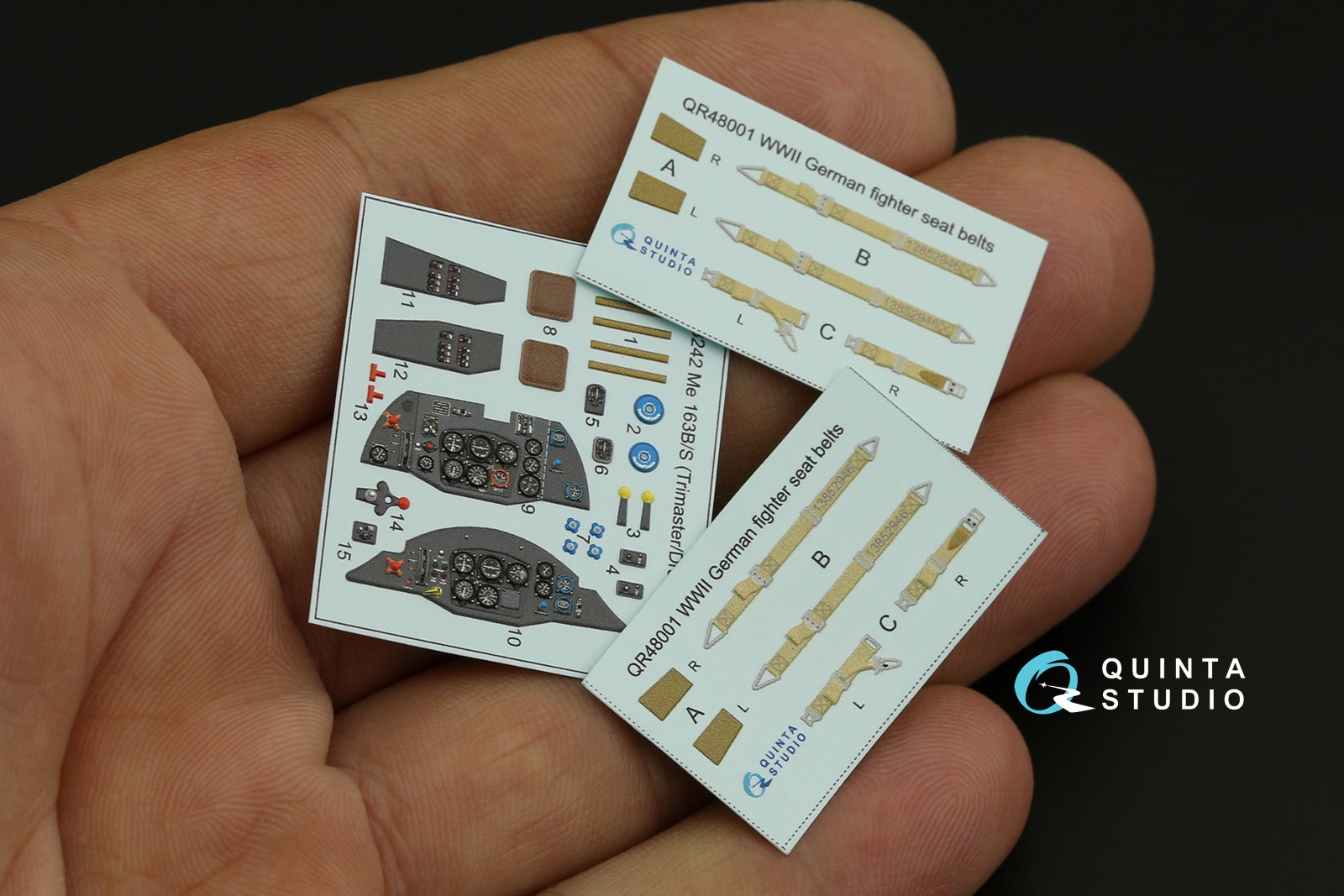 QD48242 3D Декаль интерьера кабины Me 163B/S (Dragon)