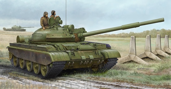01553 Танк Т-62 БДД мод.1984г. (1962 мод.) Trumpeter