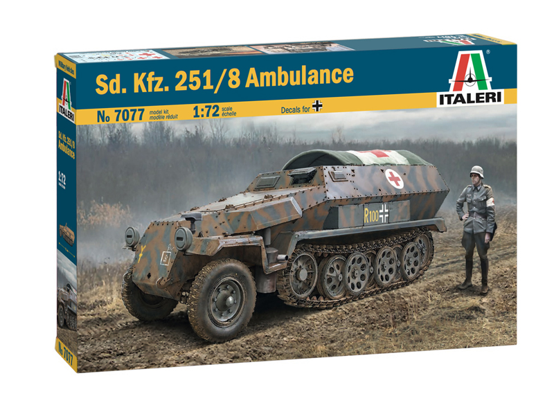 7077ИТ Sd.Kfz. 251/8 AMBULANCE Italeri