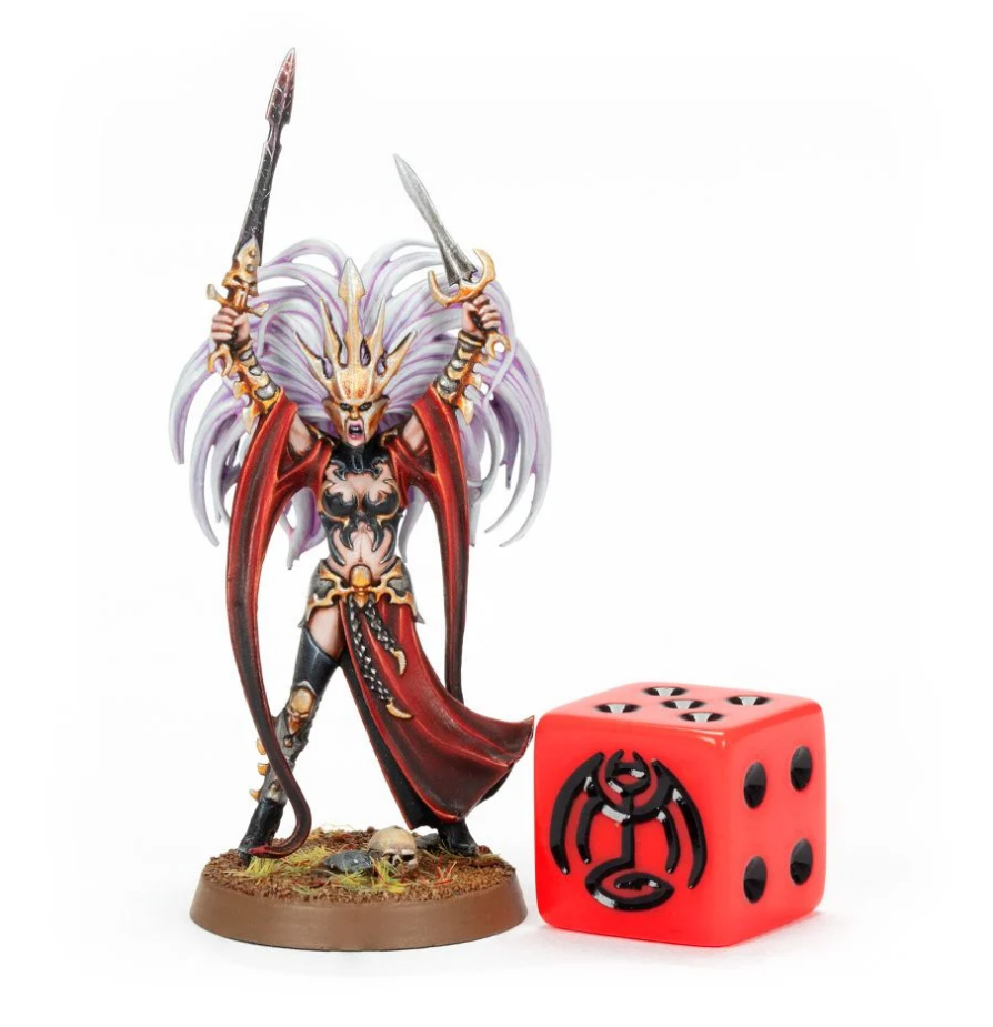 85-23GW Набор кубиков Дочери Кхейна (Daughters of Khaine Dice Set)