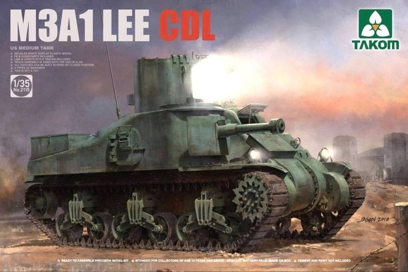 2115 US MEDIUM TANK M3A1 LEE CDL Takom