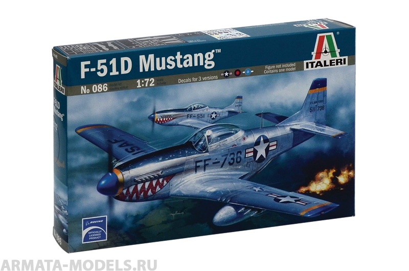 0086ИТ Самолет F-51D Mustang Italeri