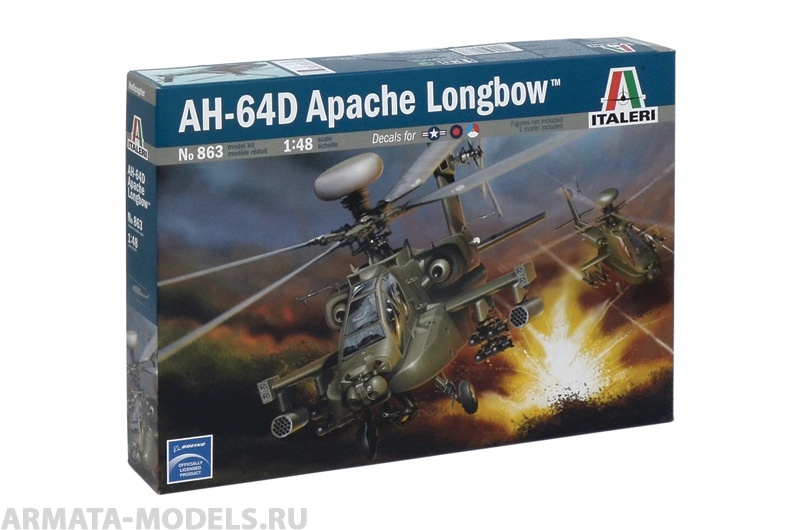 863ИТ Вертолет AH-64D Longbow Apache Italeri