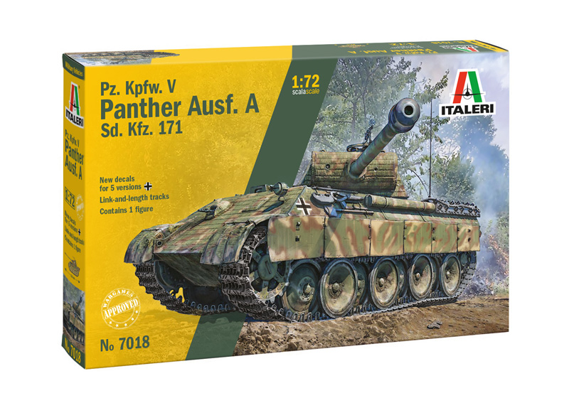 7018ИТ Танк Sd.Kfz.171 Pz.Kpfw.V Panther Ausf.A Italeri
