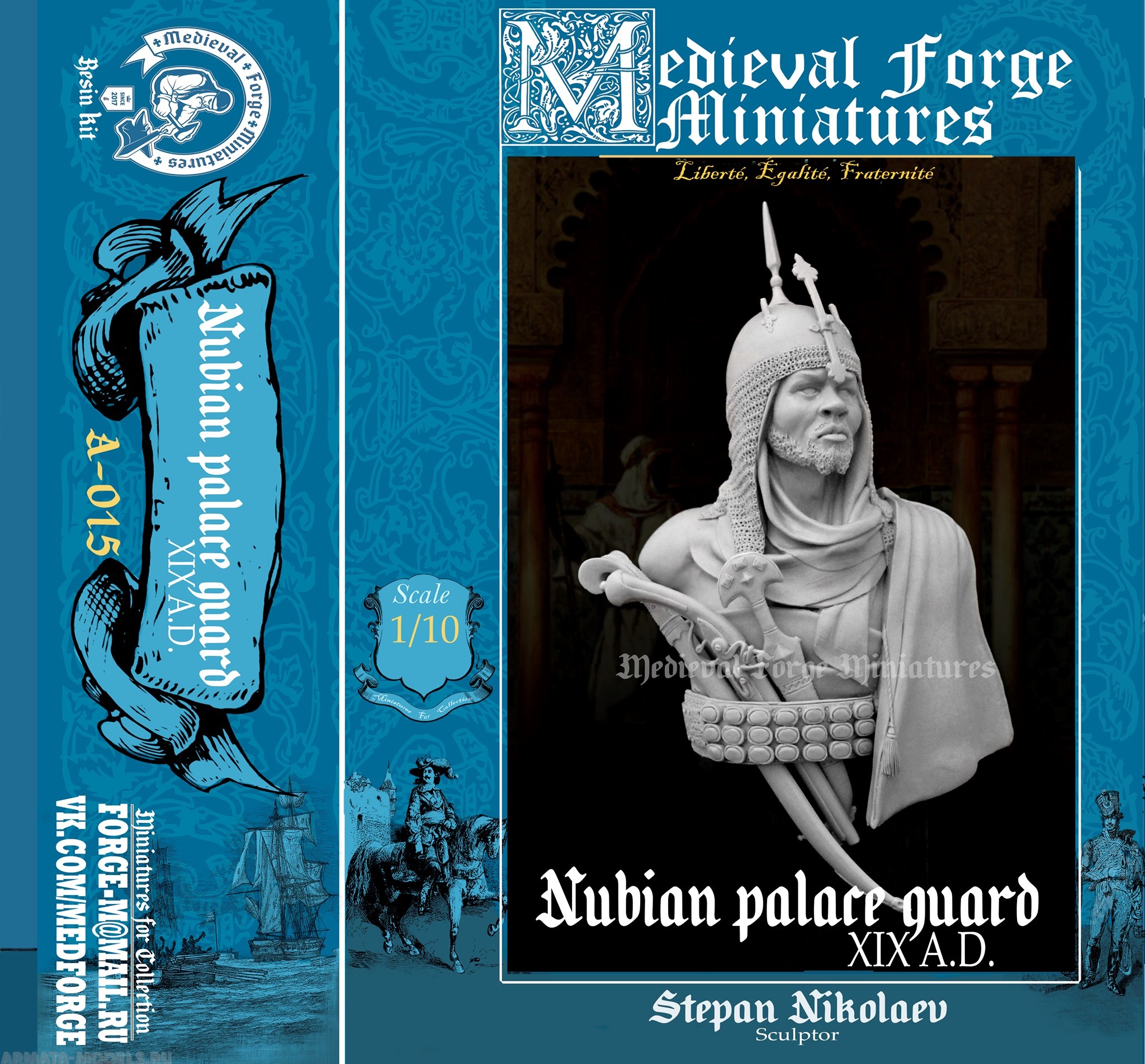 A-015 Фигура Nubian Palace Guard Medieval Forge Miniatures
