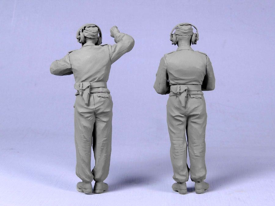 T35115 Немецкие танкисты СС (Водитель и командир) Лето 1943-45 гг (2) Tank