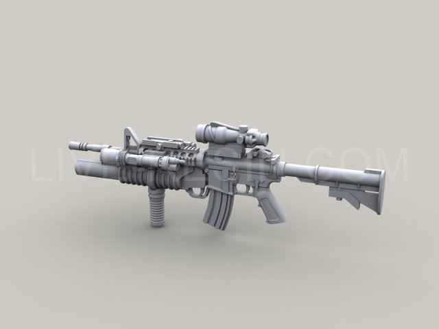 LRE35012 Harris bipod set, opened and folded, Surefire tactical WeaponLights