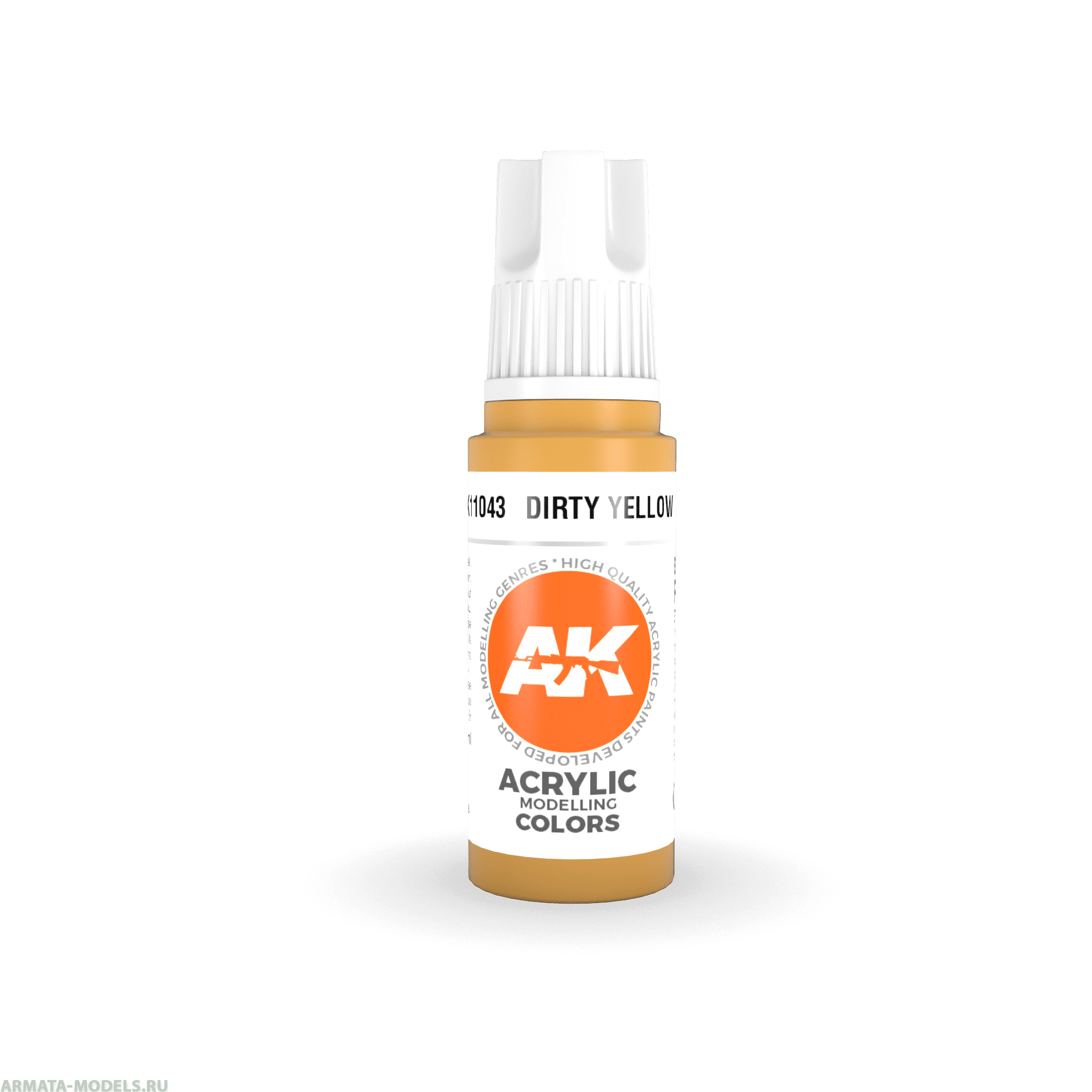 AK11043 Краска акриловая Dirty Yellow 17ml