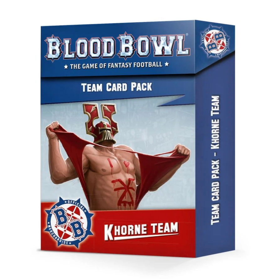 200-96GW Набор карт Кровавый Кубок. Команда Кхорна (Blood Bowl Khorne Team Card Pack)
