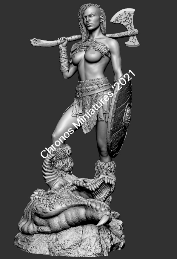 CHM-54244. Миры Фэнтези: Варварша. 54 мм. Материал - смола. Chronos Miniatures