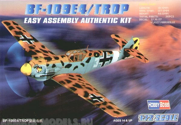 80261 Самолет Bf-109 E4 Trop Hobby Boss