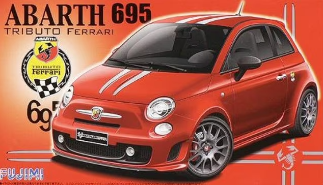 FU12384 Fiat Abarth Ferrari 695 Fujimi