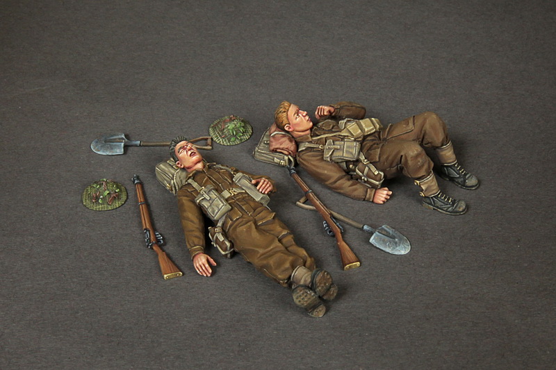 3616SOGA British infantrymans at rest. SOGA Miniatures
