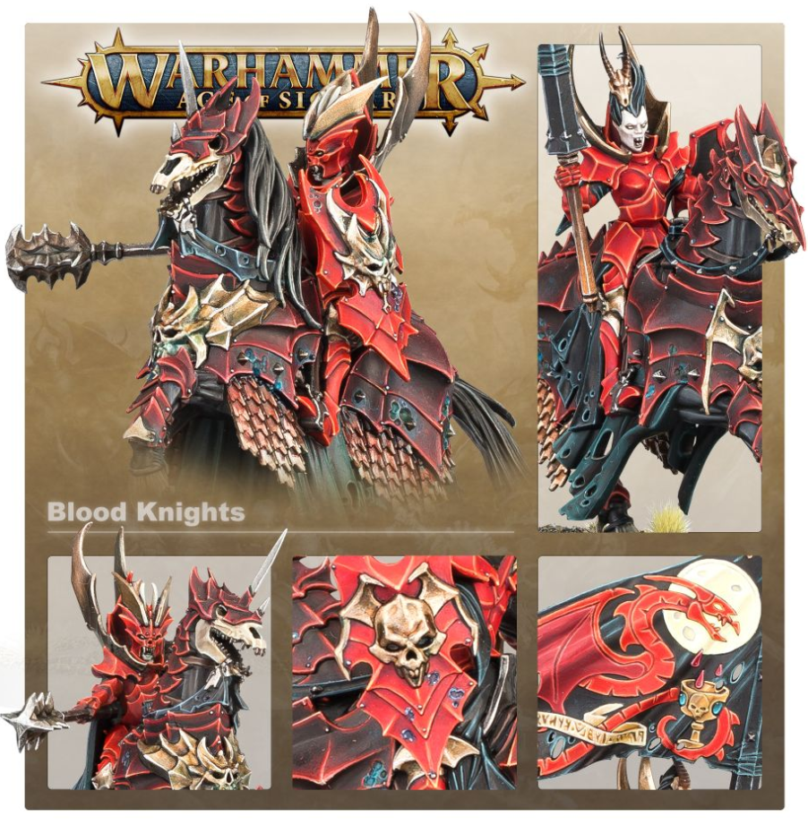 91-41GW Набор Бездушные Повелители Могил. Рыцари Крови (Blood Knights)