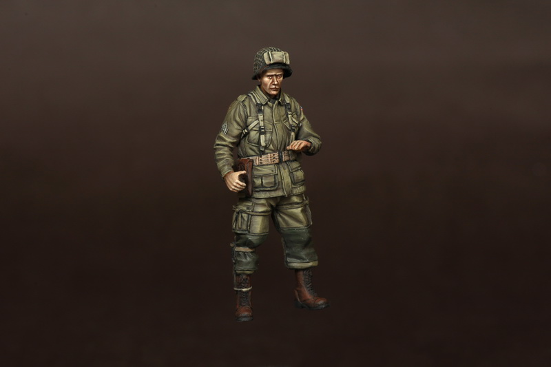 35118SOGA U.S. Army Airborne machine gunner 30 caliber for jeep. Normandy, 1944. SOGA Miniatures