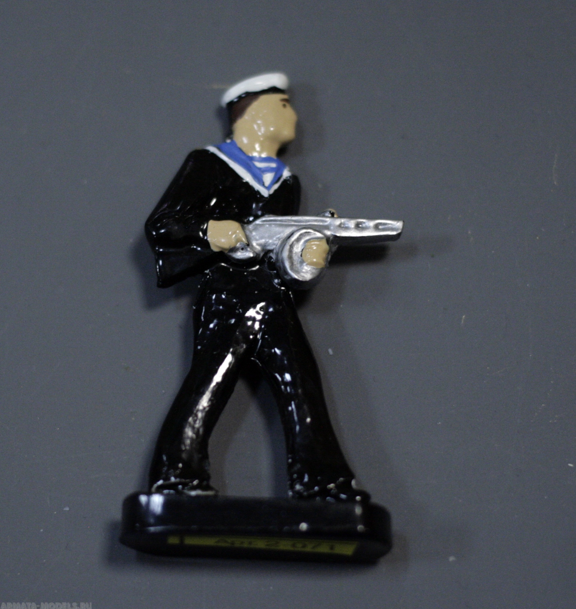 2-071 окрашеная фигура Краснофлотец на параде Солдатики "Ура"