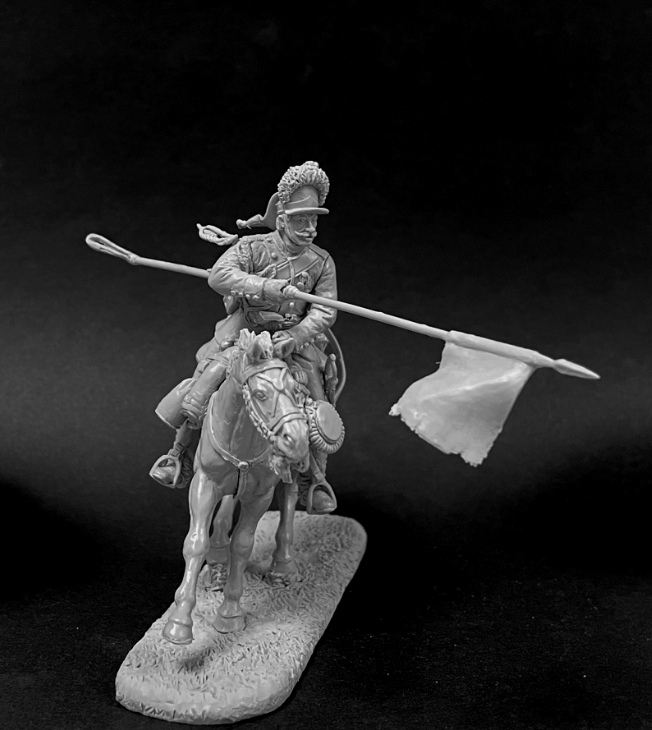 CHM-54240. Квартермистр Смоленского драгунского полка, Россия 1790-96 гг. 54 мм. Материал - смола. Chronos Miniatures