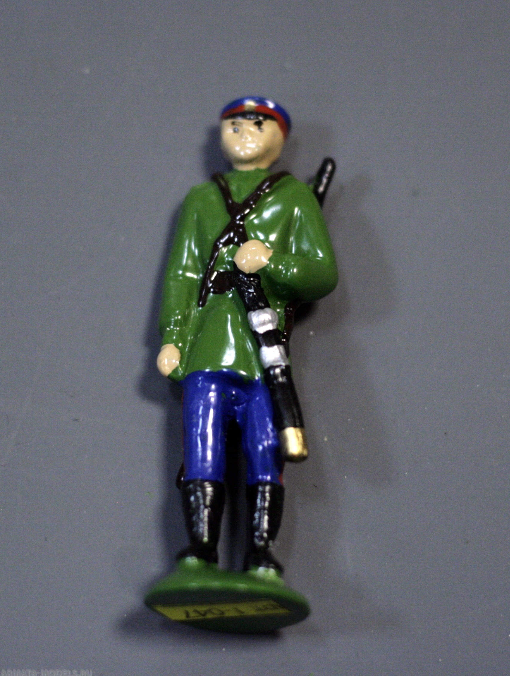1-047 окрашеная фигура Донской казак-офицер Солдатики "Ура"