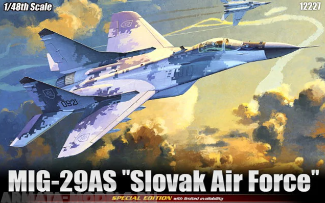 12227 Игрушка самолёт МиГ-29АС ВВС Словакии Academy