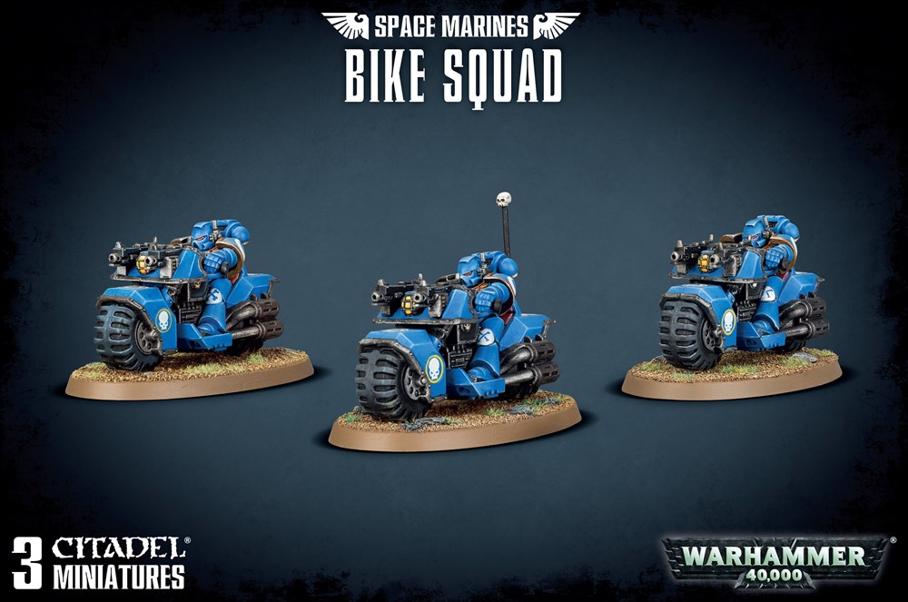 48-11GW Набор Космодесант. Мотоотряд (Space Marines Bike Squad)