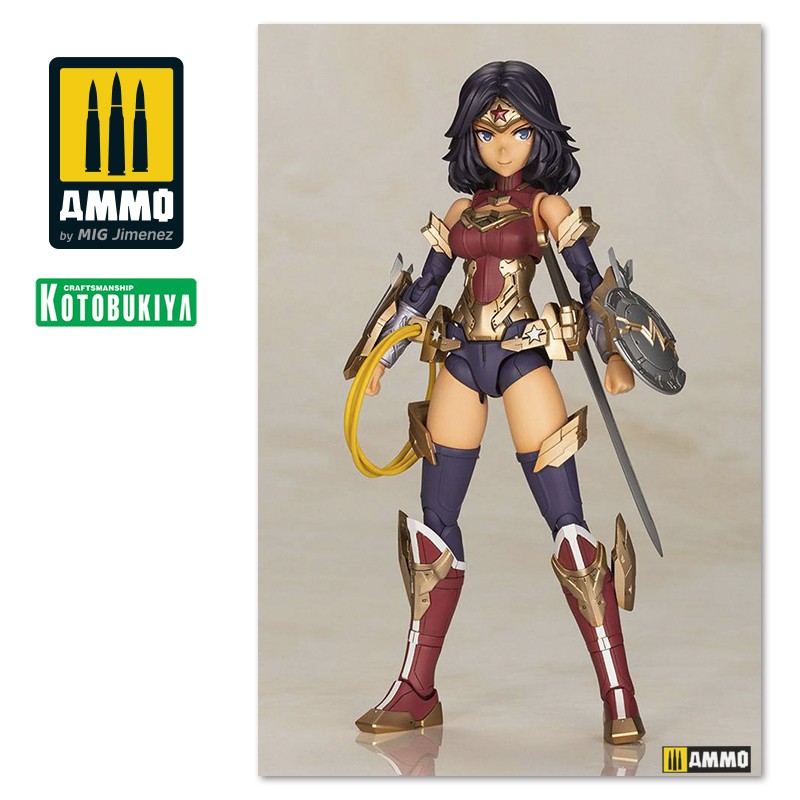 KTOCG004 Сборная модель DC Comics Cross Frame Girl Plastic Model Kit Wonder Woman Fumikane Shimada Ver. KOTOBUKIYA