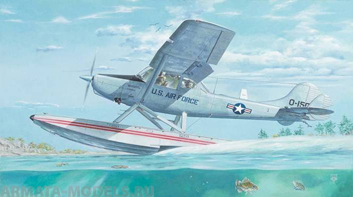 Rod629 Самолёт L-19/O-1 Bird Dog Floatplane Roden