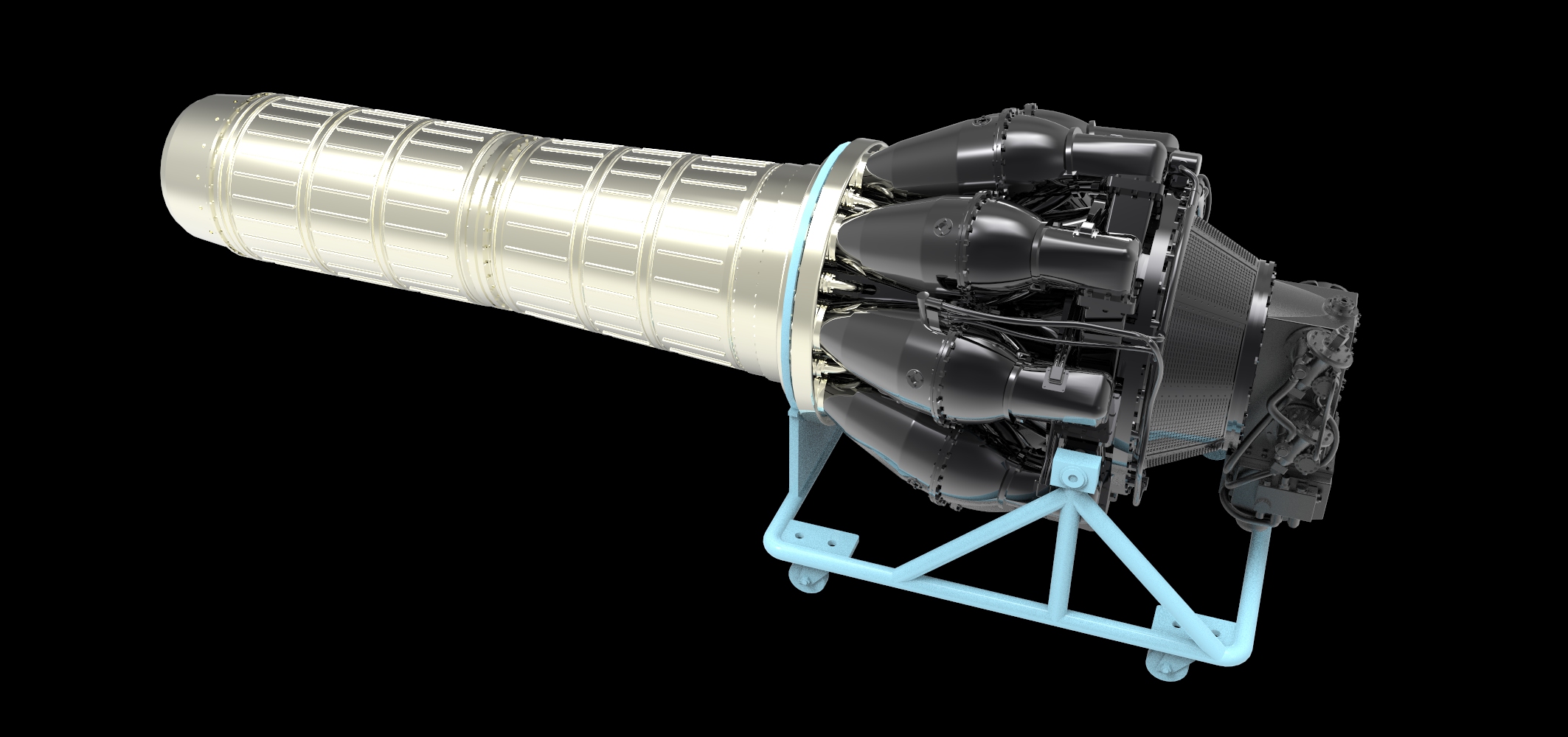 AM4871 Двигатель ВК-1 с тележкой ультрадетализированный Neo, 1/48 