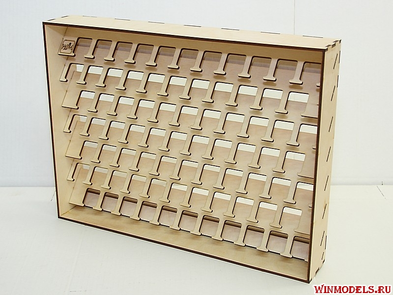 POL-25-01 Полка настольно-подвесная для  баночек 25 мм. TAMIYA эмаль