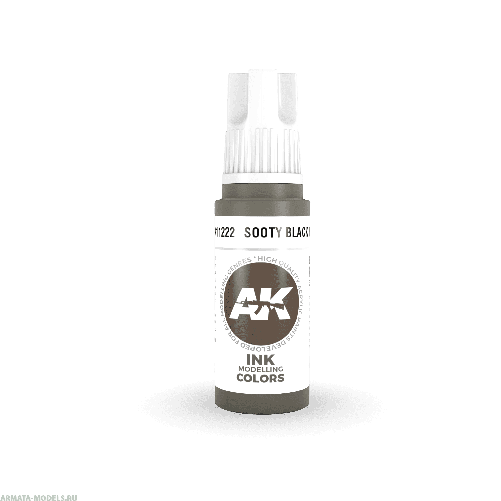 AK11222 Краска акриловая Sooty Black INK 17ml