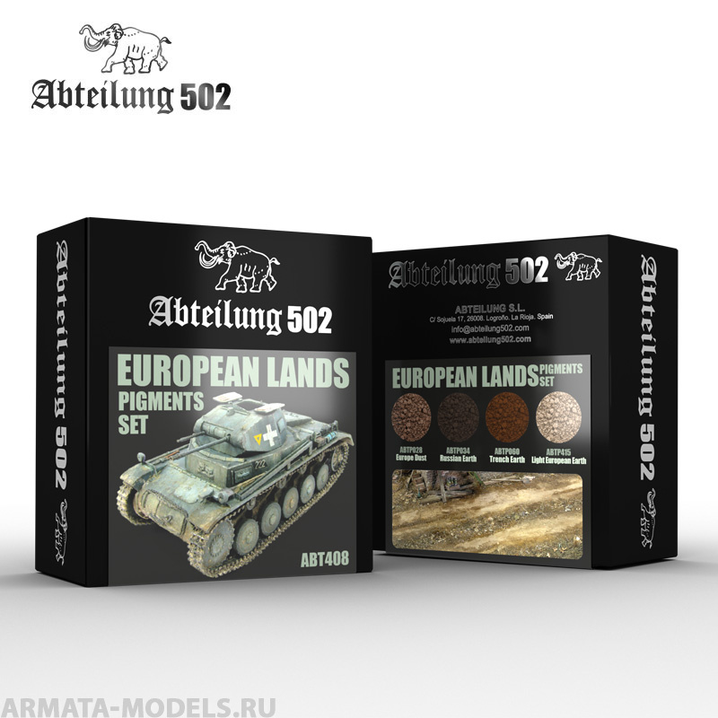 ABT408 Набор пигментов EUROPEAN LANDS - PIGMENT SET