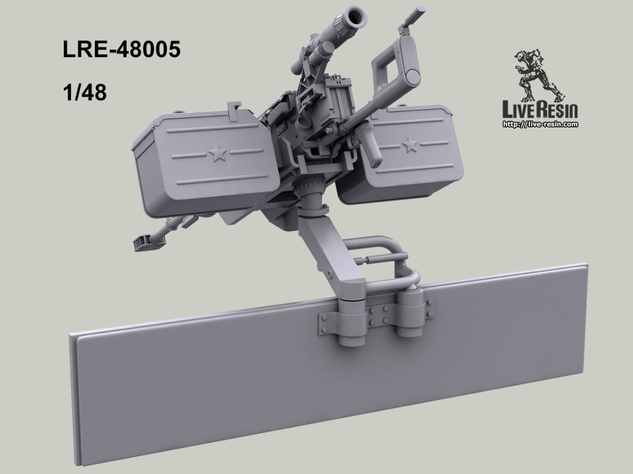 LRE48005 Бронированная установка пулемета 12,7 мм  6П49В «КОРД-В» в дверной проем вертолета Ми-24