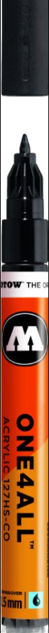127412 Маркер MOLOTOW ONE4ALL 127HS-CO #180 Черный1,5 мм