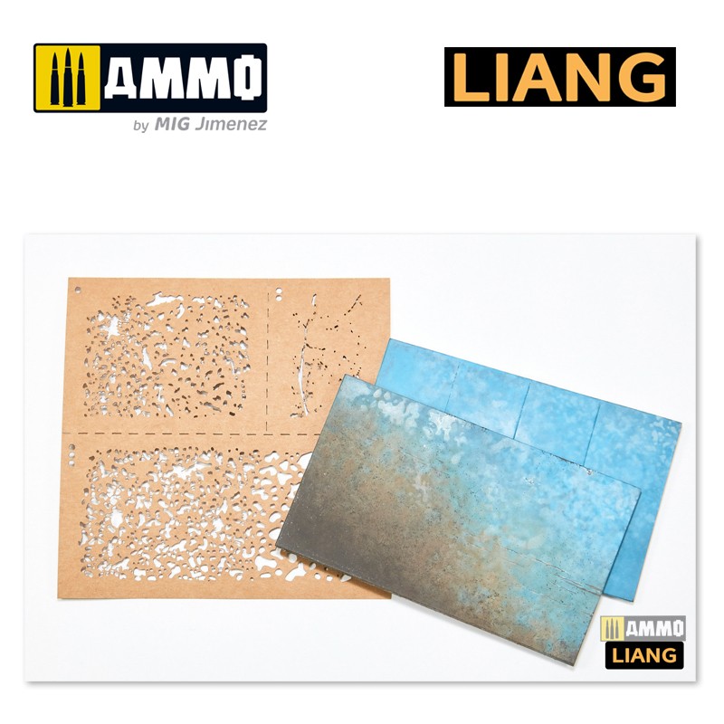LIANG-0001 Набор трафаретов Weathering Airbursh Stencils