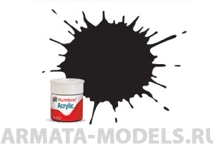 AB0033EP Краска акриловая 33 Black Matt - 14ml Acryli Paint - Plus 30%