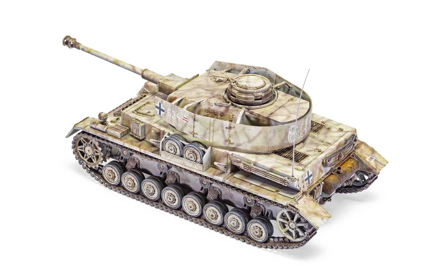 A1351 Сборная модель Танка Panzer IV Ausf.H Mid Version Airfix