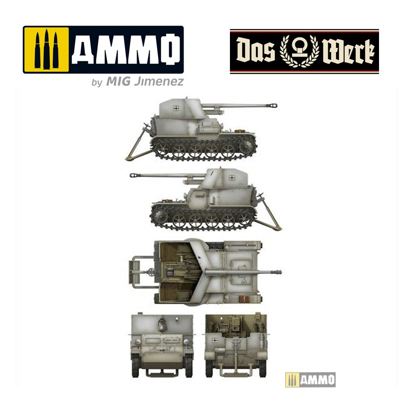 DW35017 Сборная модель Pz.Sfl. Ia 5cm Pak Das Werk