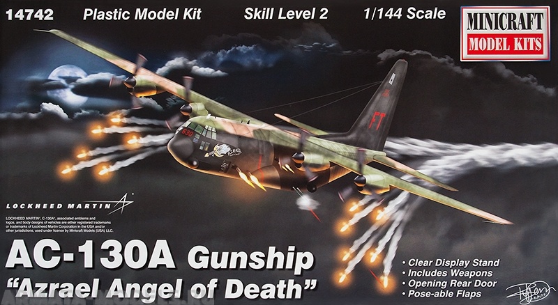 14742	Самолет авиационной поддержки AC-130A Gunship MINICRAFT