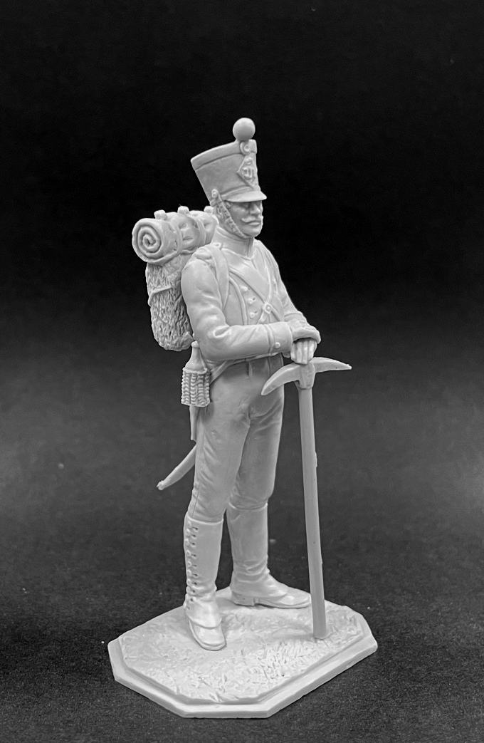 CHM-54354. Испанский батальон пионеров (версия №2), 1812 г. 54 мм. Материал - смола. Chronos Miniatures