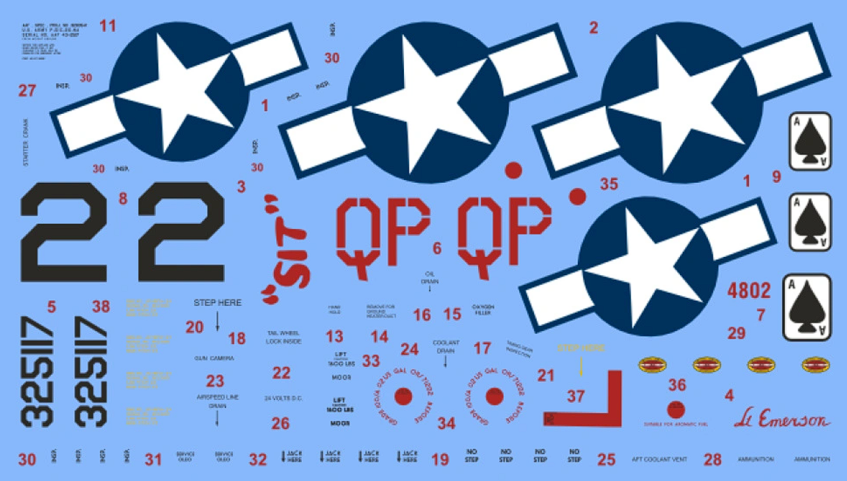 4802 Сборная модель самолета P-51 C Mustang InScale