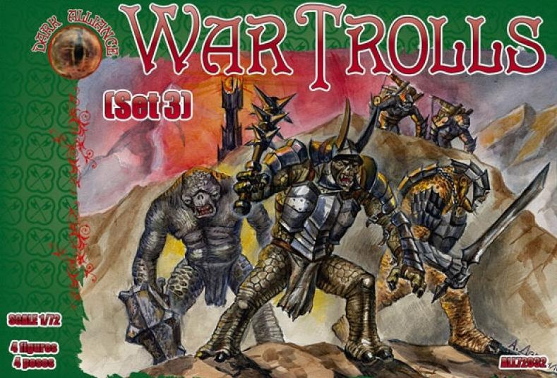 ALL72032 Фигуры War Trolls. Set 3 1/72