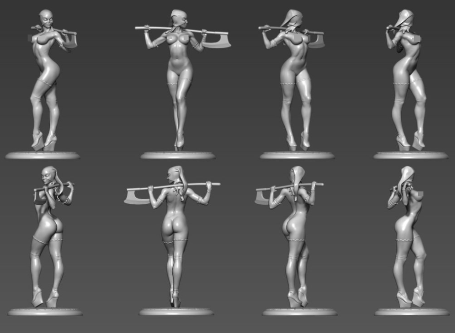 CHM-120.001. Миры Фэнтези: Непобедимая. 120 мм. Материал -смола. Chronos Miniatures