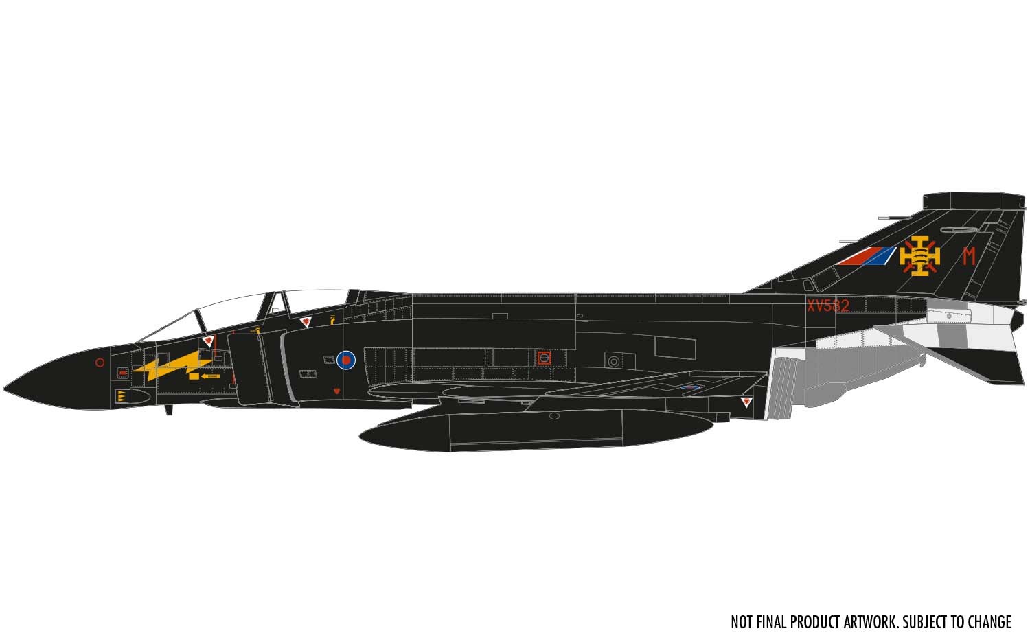 A06019 Сборная модель истебителя  McDonnell Douglas Phantom FG 1 RAF Airfix
