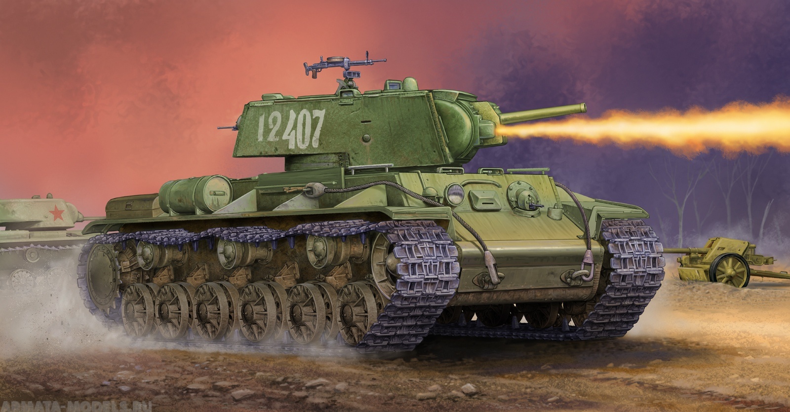 01568 Танк  KV-8S Welded Turret Trumpeter