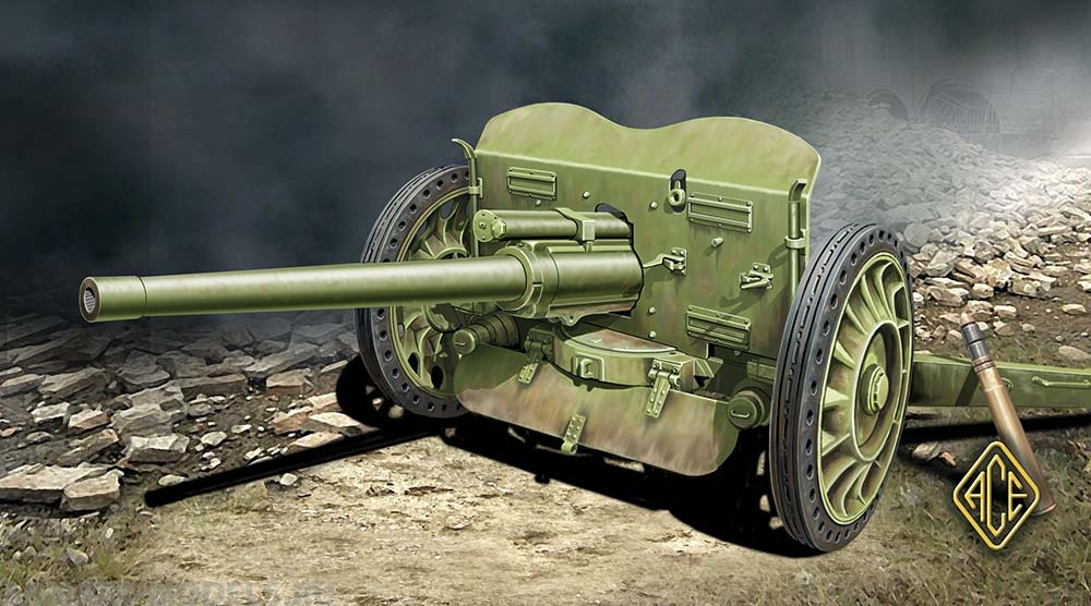 ACE72529 Французская противотанковая пушка 47 мм Hotchkiss 1937 г. ACE