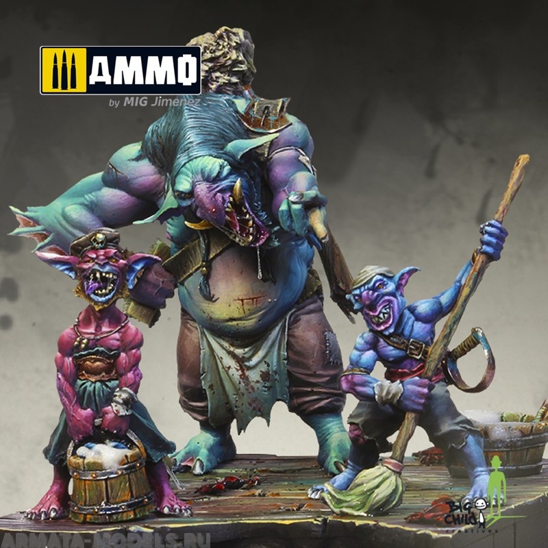 BCBS700005 Набор миниатюр Gugh Jin the Troll Cleaner BIG CHILD