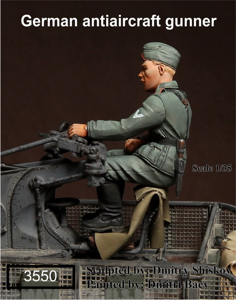 3550SOGA German antiaircraft gunner SOGA Miniatures