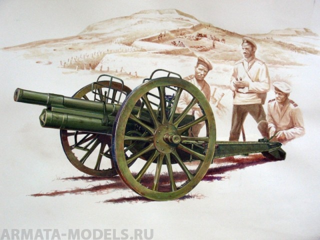 UMmt623 Русская пушка  Трехдюймовка без щита 1/35 UM