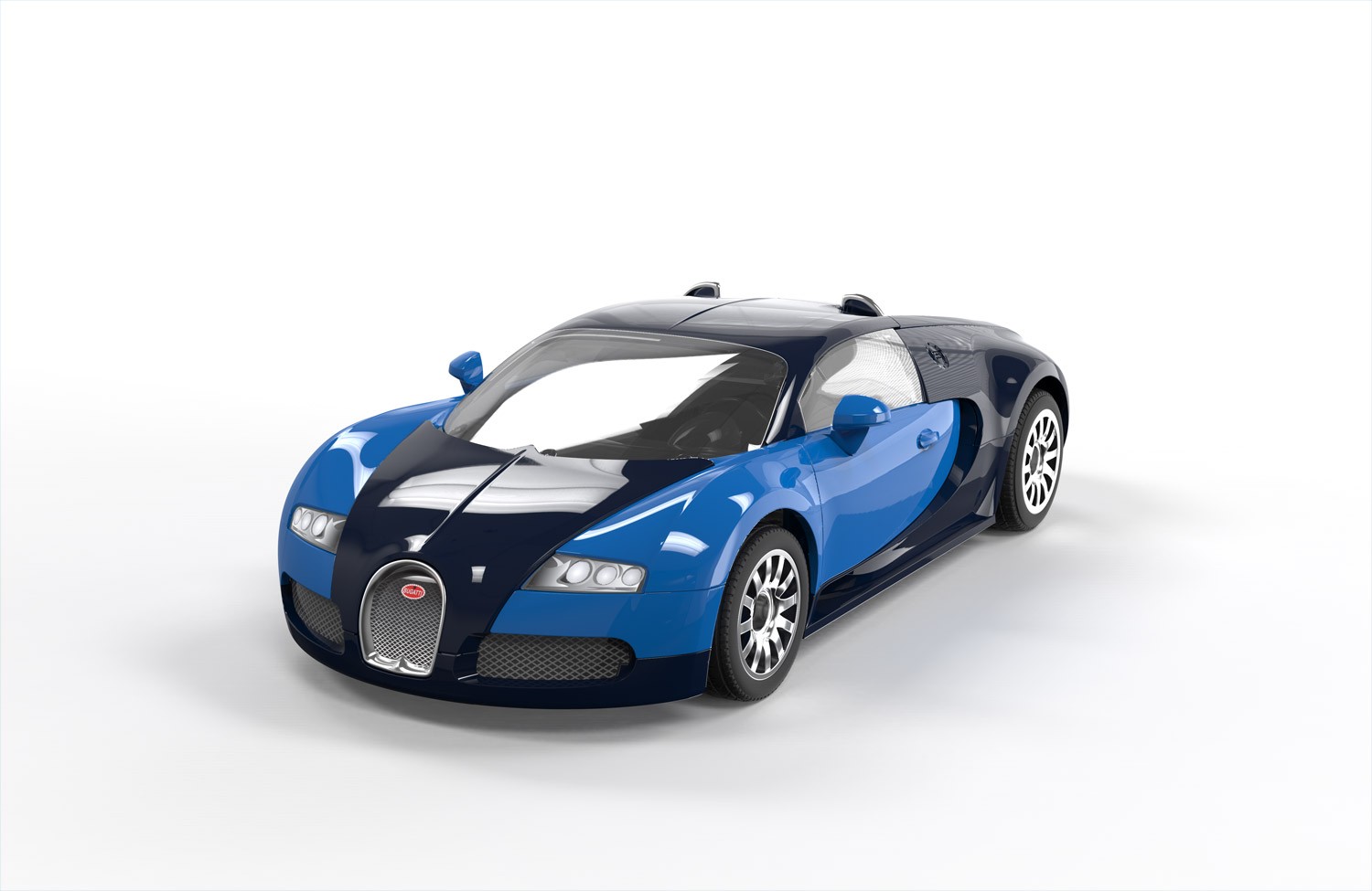 J6008 QUICKBUILD Bugatti Veyron - Черный\Синий Airfix